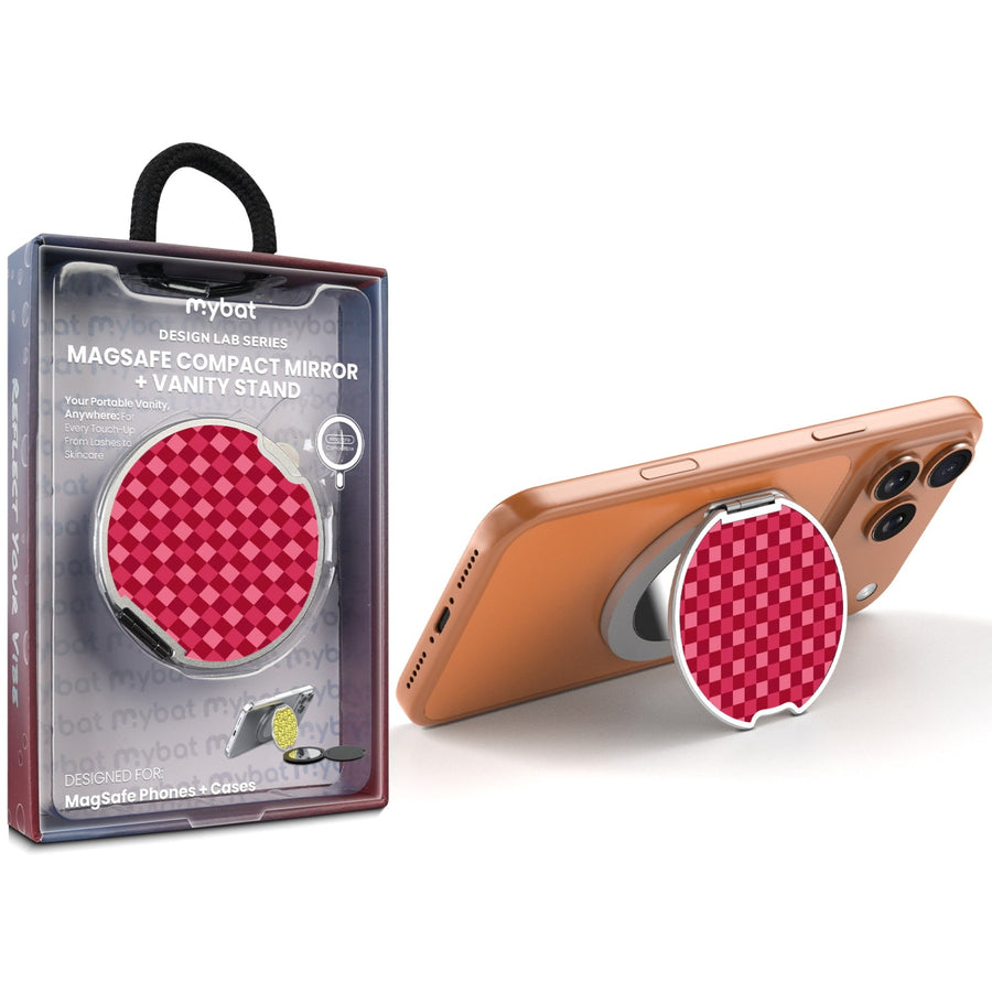 MyBat Design Lab MagSafe Selfie Mirror Kickstand - Silver - Raspberry Check