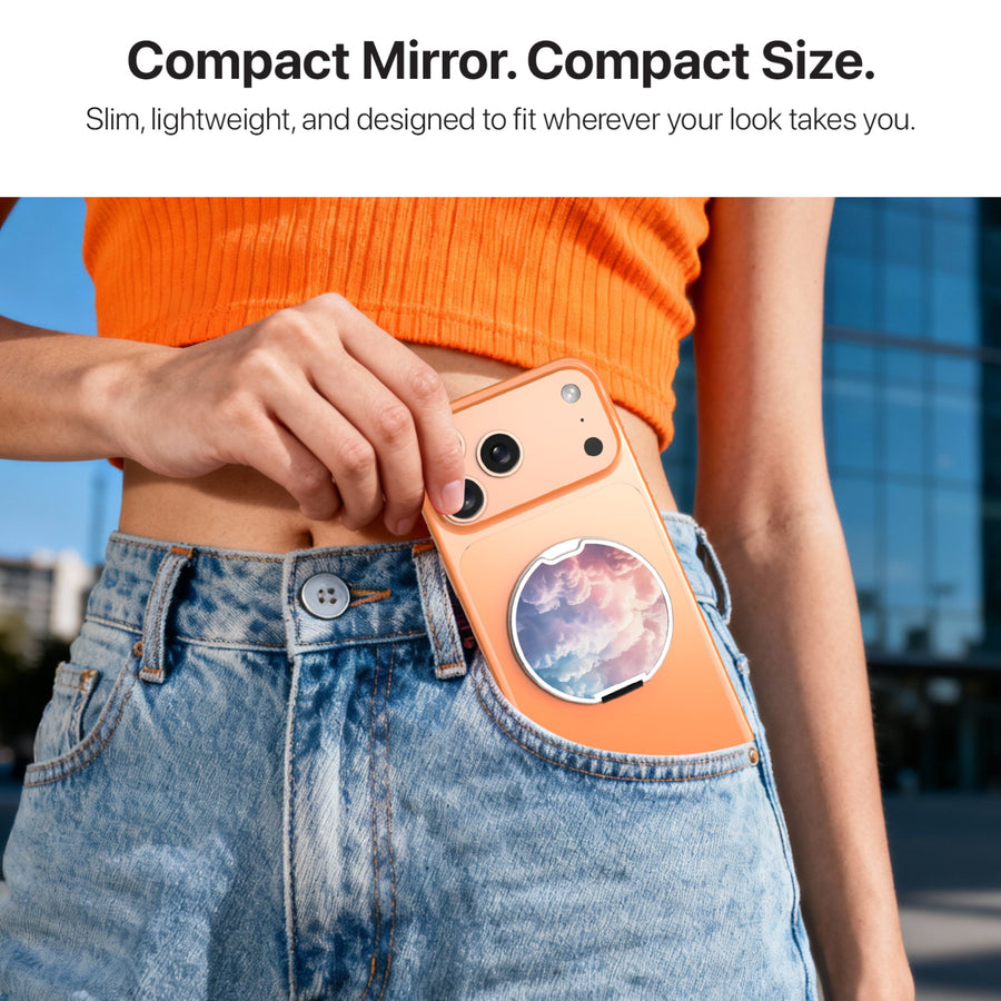MyBat Design Lab MagSafe Selfie Mirror Kickstand - Silver - Cloudscape - MOTHMNUSU332-490-10.jpg
