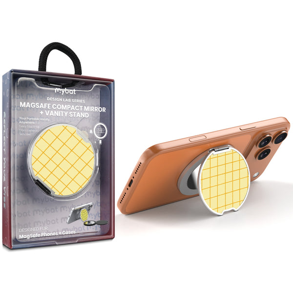 MyBat Design Lab MagSafe Selfie Mirror Kickstand - Silver - Butter Plaid - MOTHMNUSU332-498-1.jpg