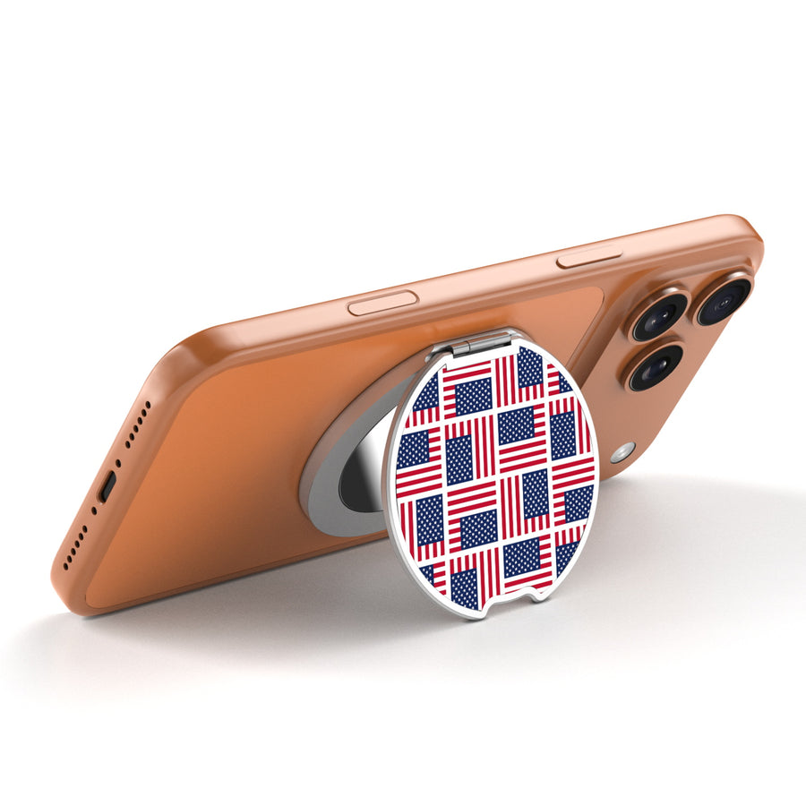 MyBat Design Lab MagSafe Selfie Mirror Kickstand - Silver - Flag Patchwork - MOTHMNUSU332-519-1.JPG
