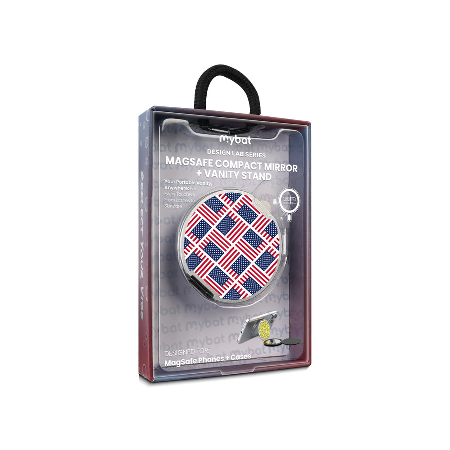 MyBat Design Lab MagSafe Selfie Mirror Kickstand - Silver - Flag Patchwork - MOTHMNUSU332-519-20.JPG