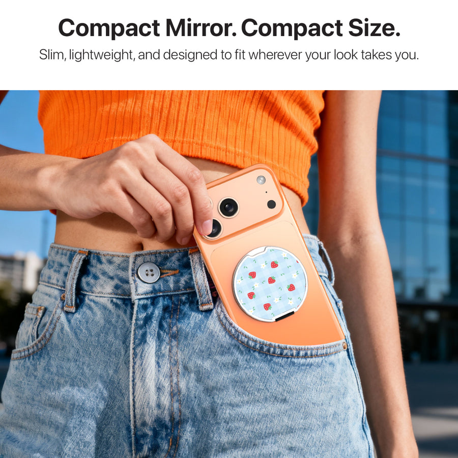 MyBat Design Lab MagSafe Selfie Mirror Kickstand - Silver - Sweet Strawberry - MOTHMNUSU332-525-10.JPG