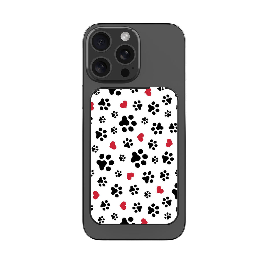 MyBat Design Lab 5000mAh Magnetic Wireless Power Bank - Black - Paw Prints and Hearts - MPBBAT131-BK-001-3.jpg
