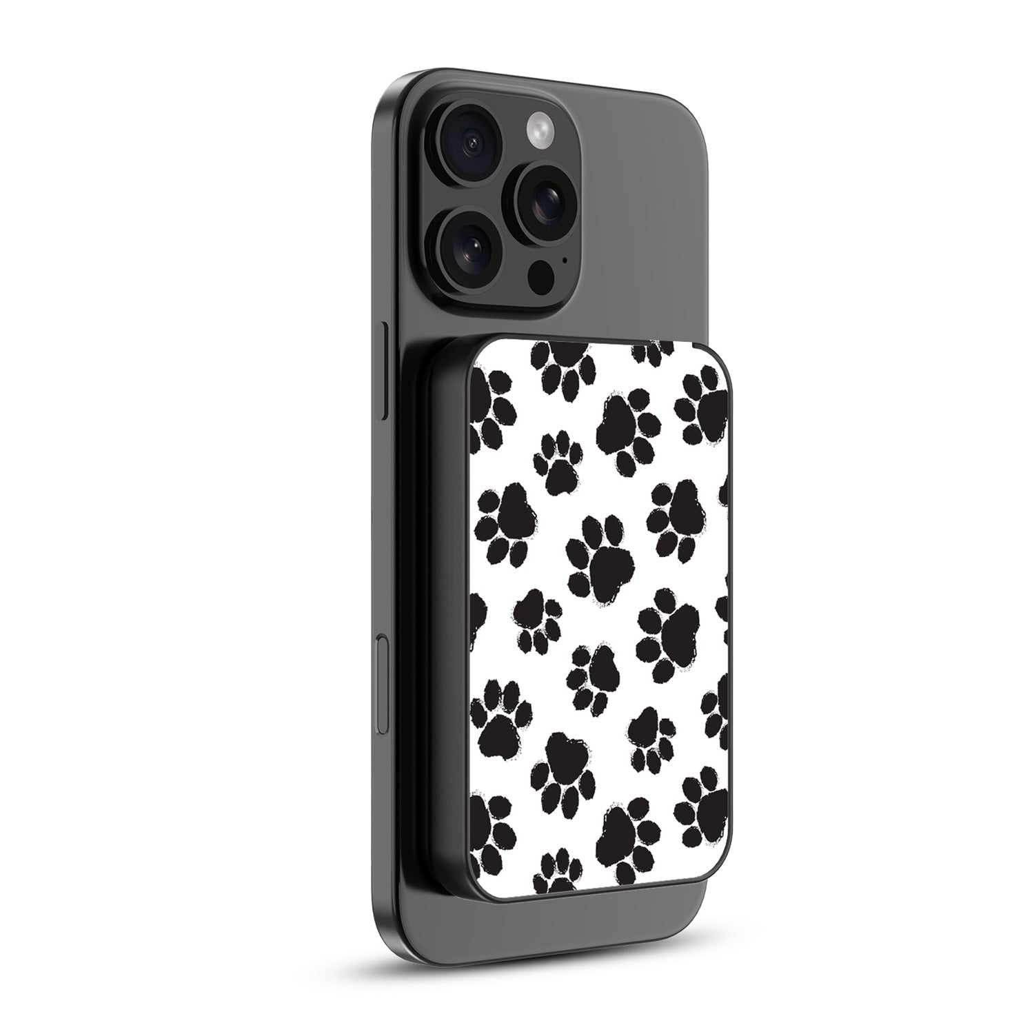 MyBat Design Lab 5000mAh Magnetic Wireless Power Bank - Black - Black Paw Prints - MPBBAT131-BK-002-2.jpg