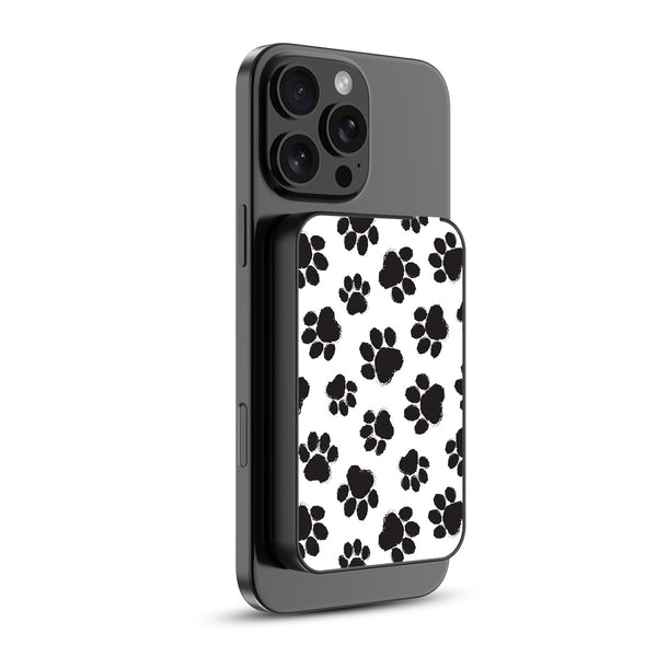 MyBat Design Lab 5000mAh Magnetic Wireless Power Bank - Black - Black Paw Prints - MPBBAT131-BK-002-2.jpg