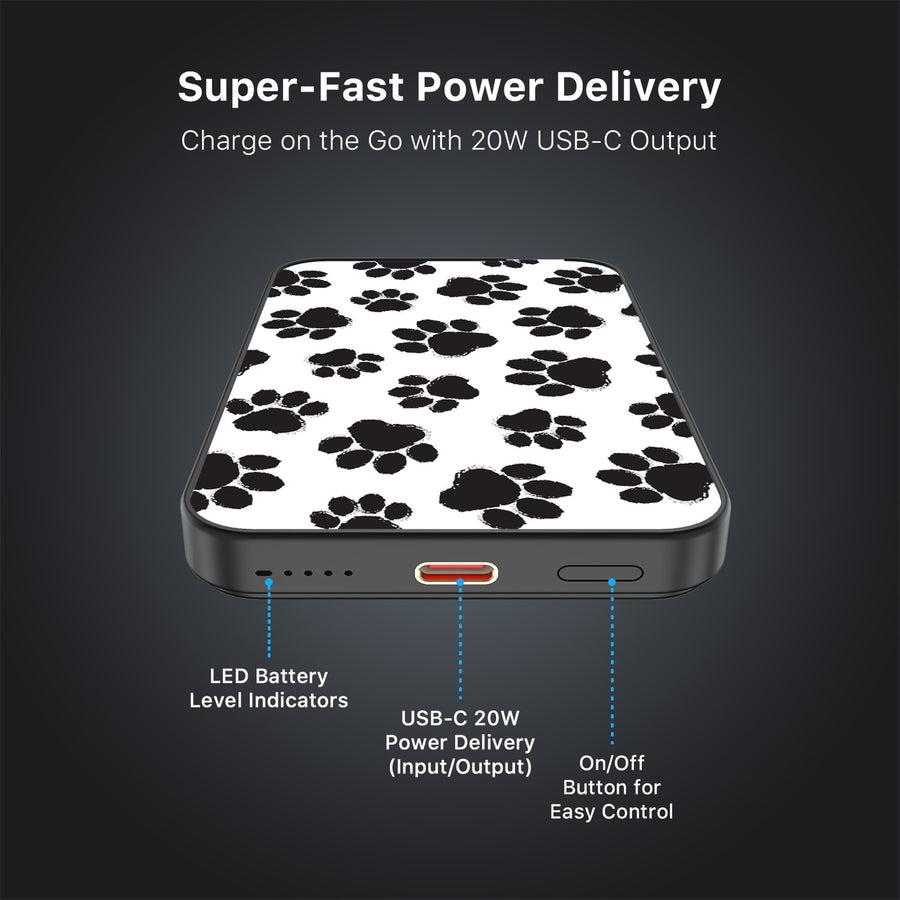 MyBat Design Lab 5000mAh Magnetic Wireless Power Bank - Black - Black Paw Prints - MPBBAT131-BK-002-7.jpg