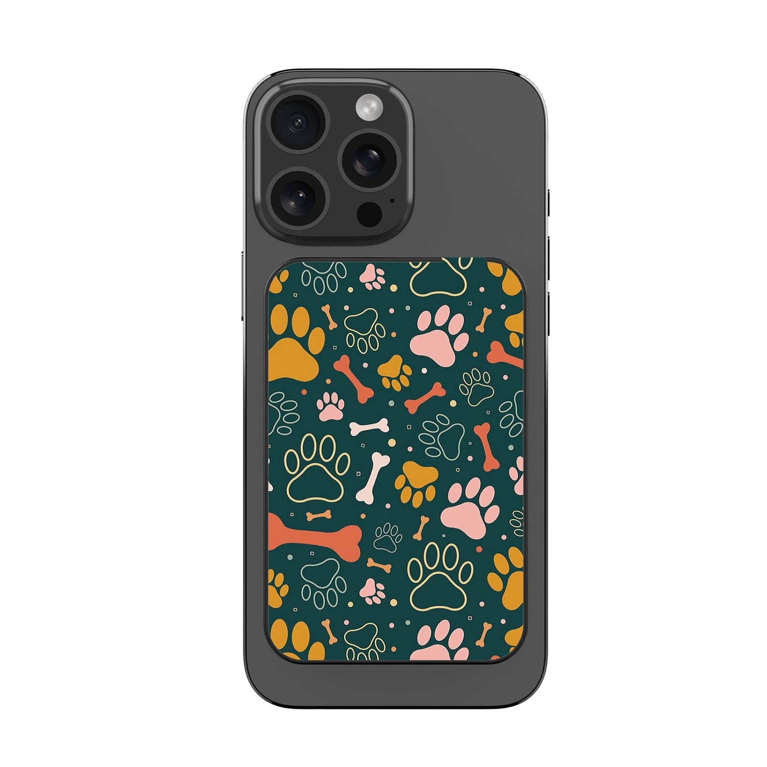 MyBat Design Lab 5000mAh Magnetic Wireless Power Bank - Black - Paw Prints & Bones - MPBBAT131-BK-003-3.jpg