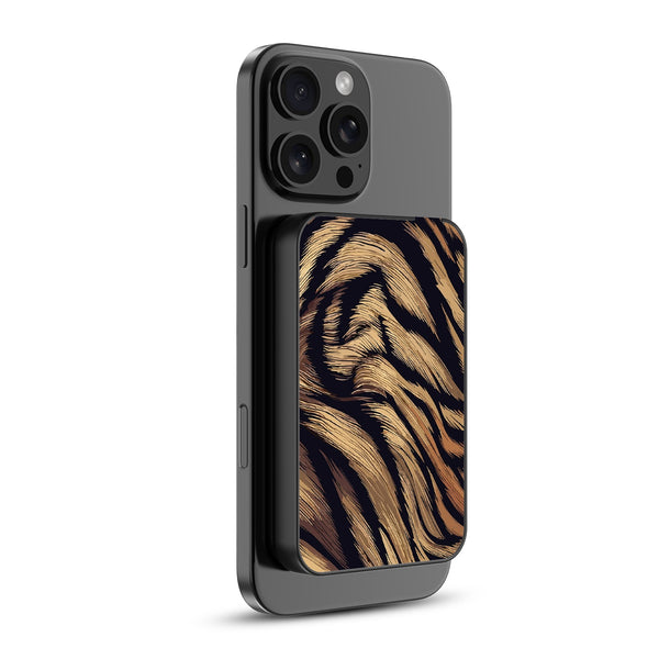 MyBat Design Lab 5000mAh Magnetic Wireless Power Bank - Black - Tiger Fur - MPBBAT131-BK-006-2.jpg