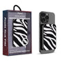 MyBat Design Lab 5000mAh Magnetic Wireless Power Bank - Black - Zebra Print