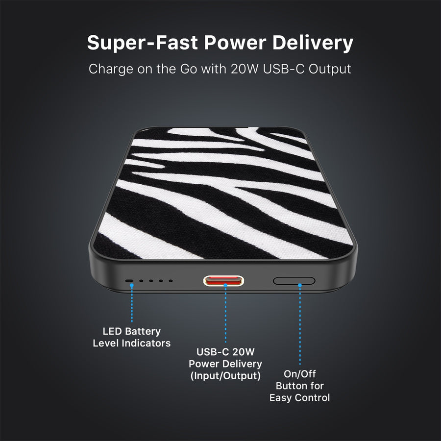MyBat Design Lab 5000mAh Magnetic Wireless Power Bank - Black - Zebra Print - MPBBAT131-BK-009-7.jpg