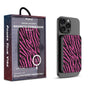 MyBat Design Lab 5000mAh Magnetic Wireless Power Bank - Black - Pink Zebra Print