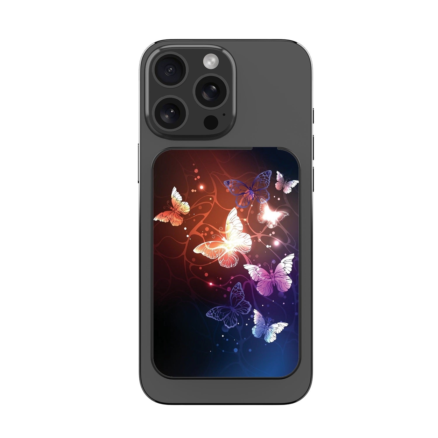 MyBat Design Lab 5000mAh Magnetic Wireless Power Bank - Black - Neon Butterflies - MPBBAT131-BK-022-3.jpg