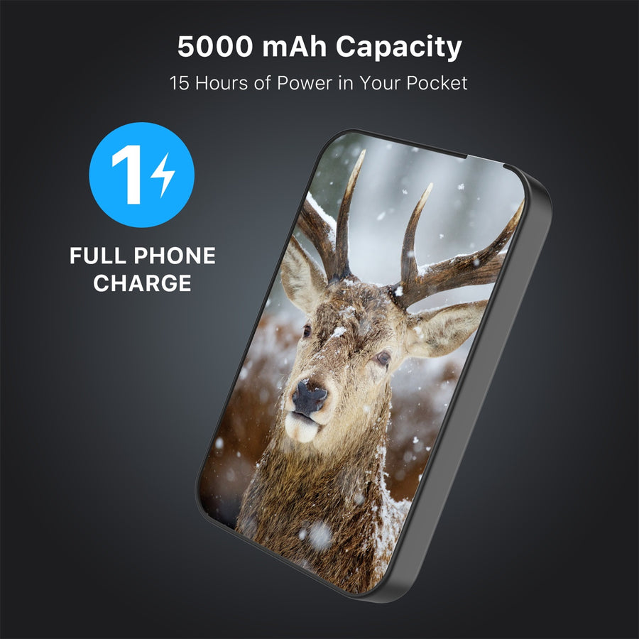 MyBat Design Lab 5000mAh Magnetic Wireless Power Bank - Black - Deer in Winter - MPBBAT131-BK-024-8.jpg
