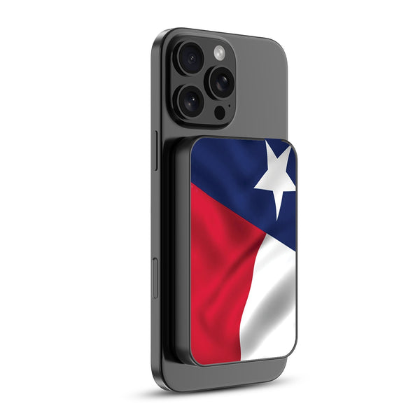 MyBat Design Lab 5000mAh Magnetic Wireless Power Bank - Black - Texas State Flag - MPBBAT131-BK-026-2.jpg