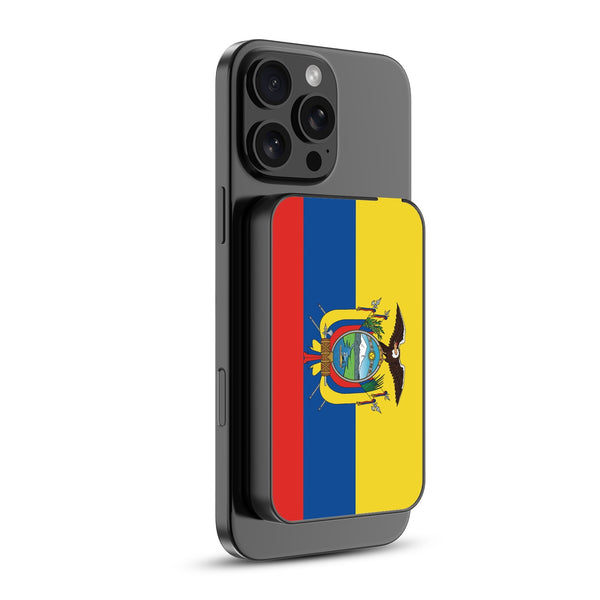 MyBat Design Lab 5000mAh Magnetic Wireless Power Bank - Black - Ecuadorean Flag - MPBBAT131-BK-030-2.jpg