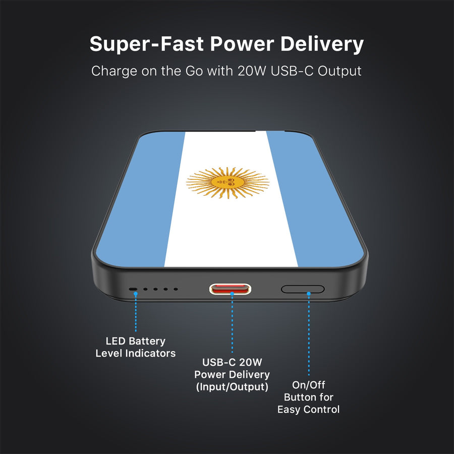 MyBat Design Lab 5000mAh Magnetic Wireless Power Bank - Black - Argentinian Flag - MPBBAT131-BK-031-7.jpg