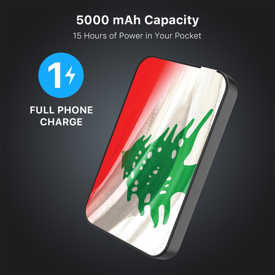 MyBat Design Lab 5000mAh Magnetic Wireless Power Bank - Black - Lebanese Flag - MPBBAT131-BK-033-8.jpg