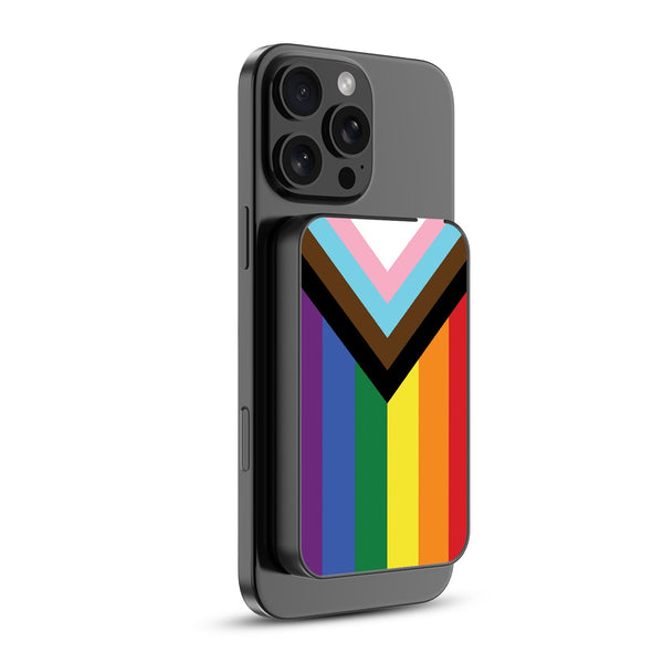 MyBat Design Lab 5000mAh Magnetic Wireless Power Bank - Black - LGBTQ+ Flag - MPBBAT131-BK-034-2.jpg