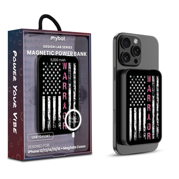 MyBat Design Lab 5000mAh Magnetic Wireless Power Bank - Black - Pink Ribbon - MPBBAT131-BK-035-1.jpg