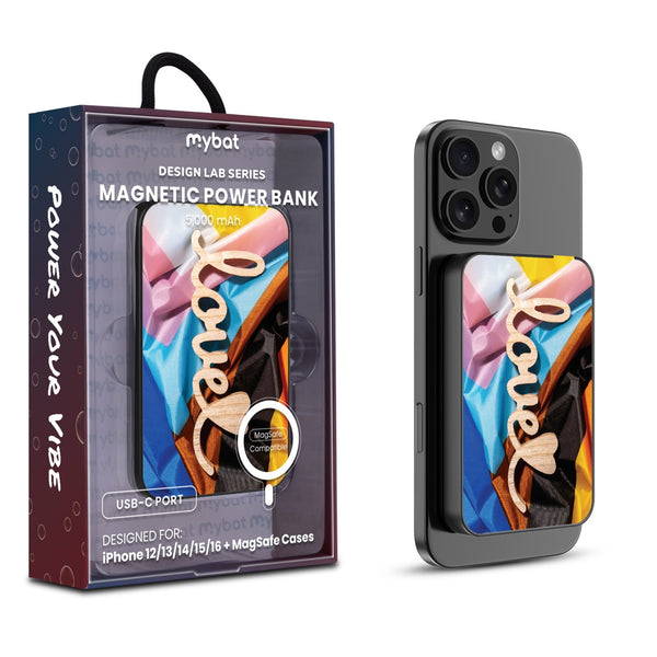 MyBat Design Lab 5000mAh Magnetic Wireless Power Bank - Black - Love is Love - MPBBAT131-BK-037-1.jpg
