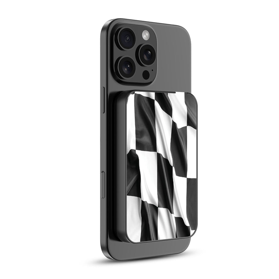 MyBat Design Lab 5000mAh Magnetic Wireless Power Bank - Black - Racing Flag - MPBBAT131-BK-040-2.jpg