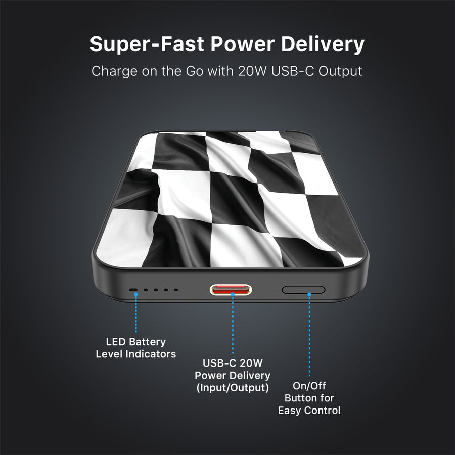 MyBat Design Lab 5000mAh Magnetic Wireless Power Bank - Black - Racing Flag - MPBBAT131-BK-040-7.jpg
