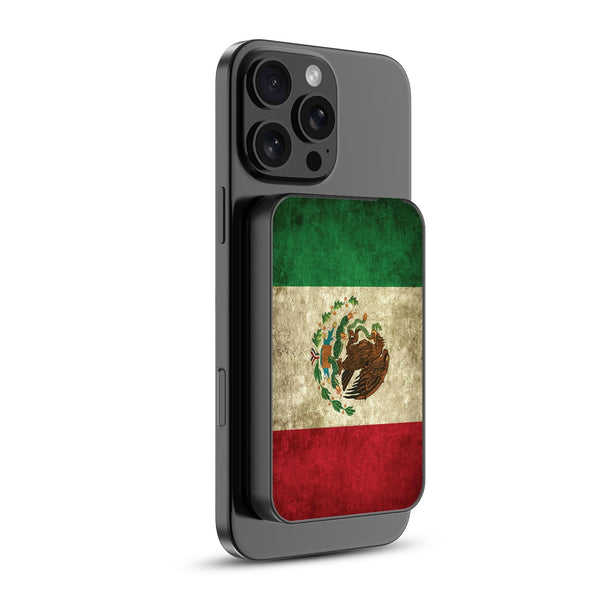 MyBat Design Lab 5000mAh Magnetic Wireless Power Bank - Black - Mexican Flag - MPBBAT131-BK-046-2.jpg