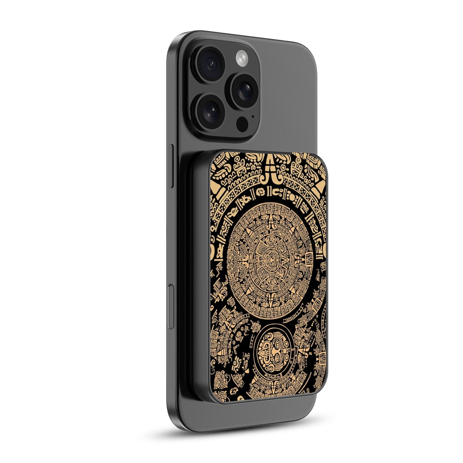 MyBat Design Lab 5000mAh Magnetic Wireless Power Bank - Black - Mayan Calendar - MPBBAT131-BK-052-2.jpg