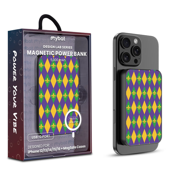MyBat Design Lab 5000mAh Magnetic Wireless Power Bank - Black - Mardi Gras - MPBBAT131-BK-057-1.jpg