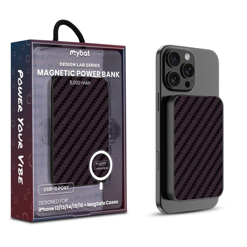 MyBat Design Lab 5000mAh Magnetic Wireless Power Bank - Black - Carbon Fiber - MPBBAT131-BK-083-1.jpg