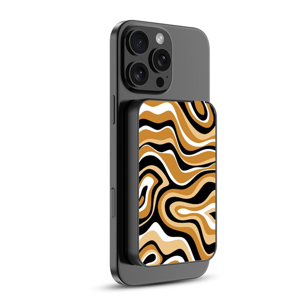 MyBat Design Lab 5000mAh Magnetic Wireless Power Bank - Black - Groovy Golden Swirls - MPBBAT131-BK-093-2.jpg