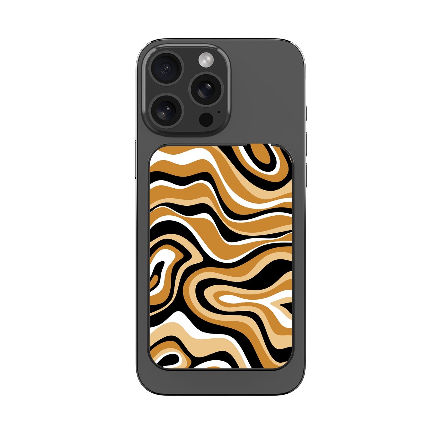 MyBat Design Lab 5000mAh Magnetic Wireless Power Bank - Black - Groovy Golden Swirls - MPBBAT131-BK-093-3.jpg