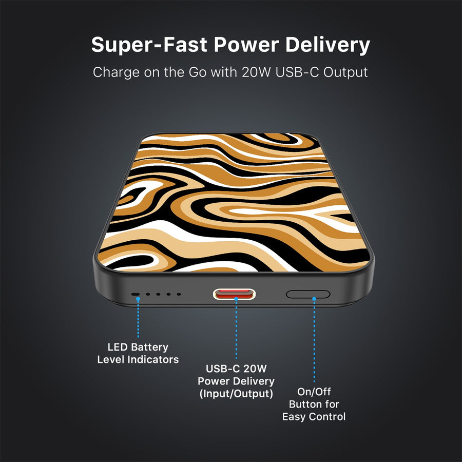 MyBat Design Lab 5000mAh Magnetic Wireless Power Bank - Black - Groovy Golden Swirls - MPBBAT131-BK-093-7.jpg