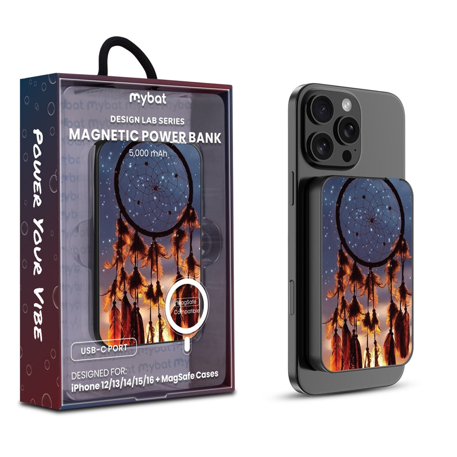 MyBat Design Lab 5000mAh Magnetic Wireless Power Bank - Black - Dreamcatcher - MPBBAT131-BK-111-1.jpg