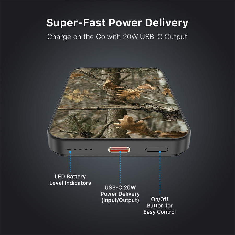 MyBat Design Lab 5000mAh Magnetic Wireless Power Bank - Black - Real Tree Camouflage - MPBBAT131-BK-118-7.jpg