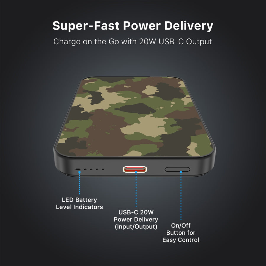 MyBat Design Lab 5000mAh Magnetic Wireless Power Bank - Black - Army Camouflage - MPBBAT131-BK-120-7.jpg
