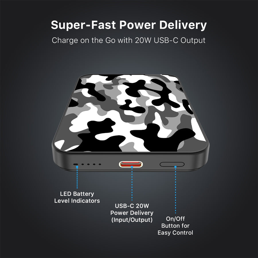 MyBat Design Lab 5000mAh Magnetic Wireless Power Bank - Black - Black & White Camouflage - MPBBAT131-BK-122-7.jpg