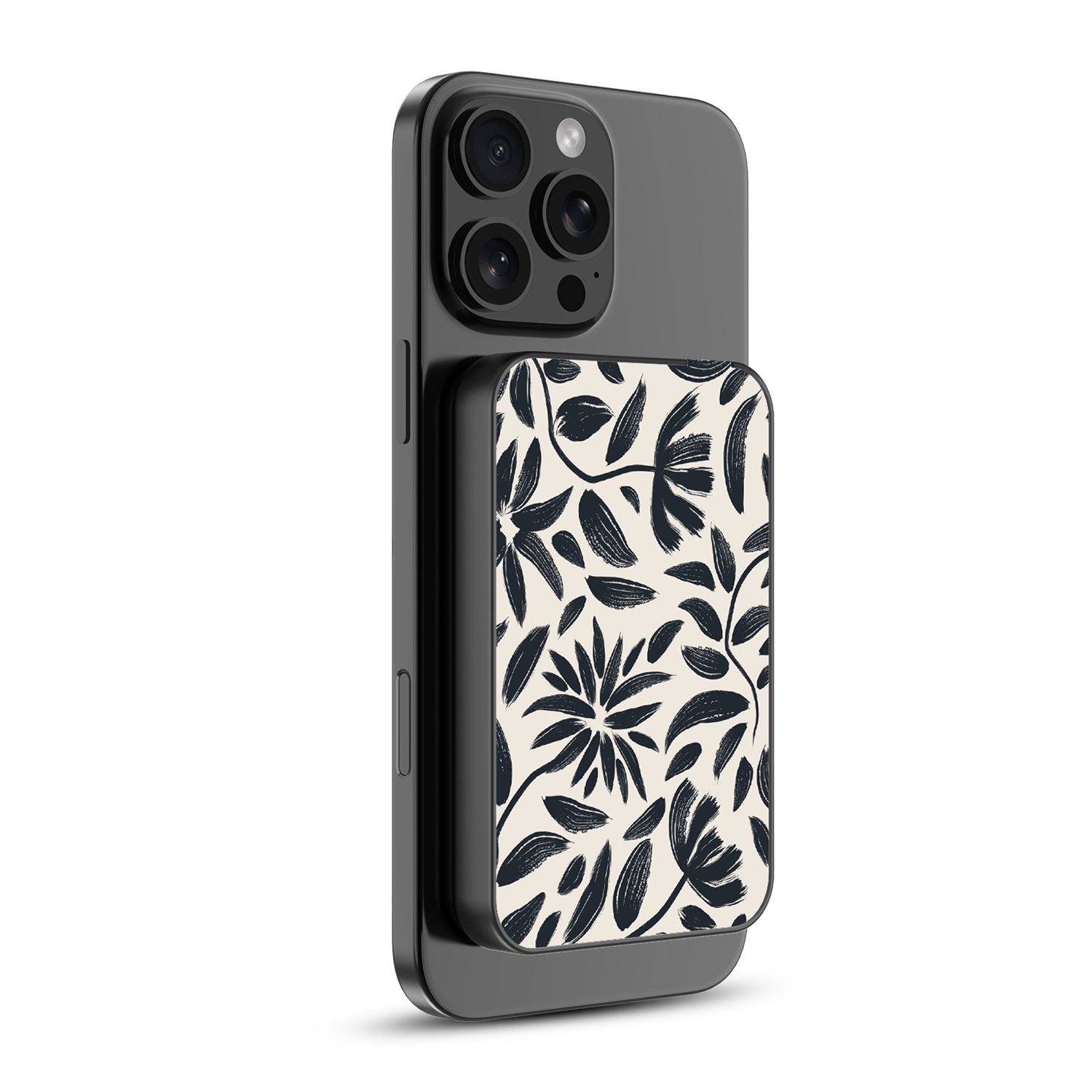 MyBat Design Lab 5000mAh Magnetic Wireless Power Bank - Black - Vintage Floral - MPBBAT131-BK-124-2.jpg