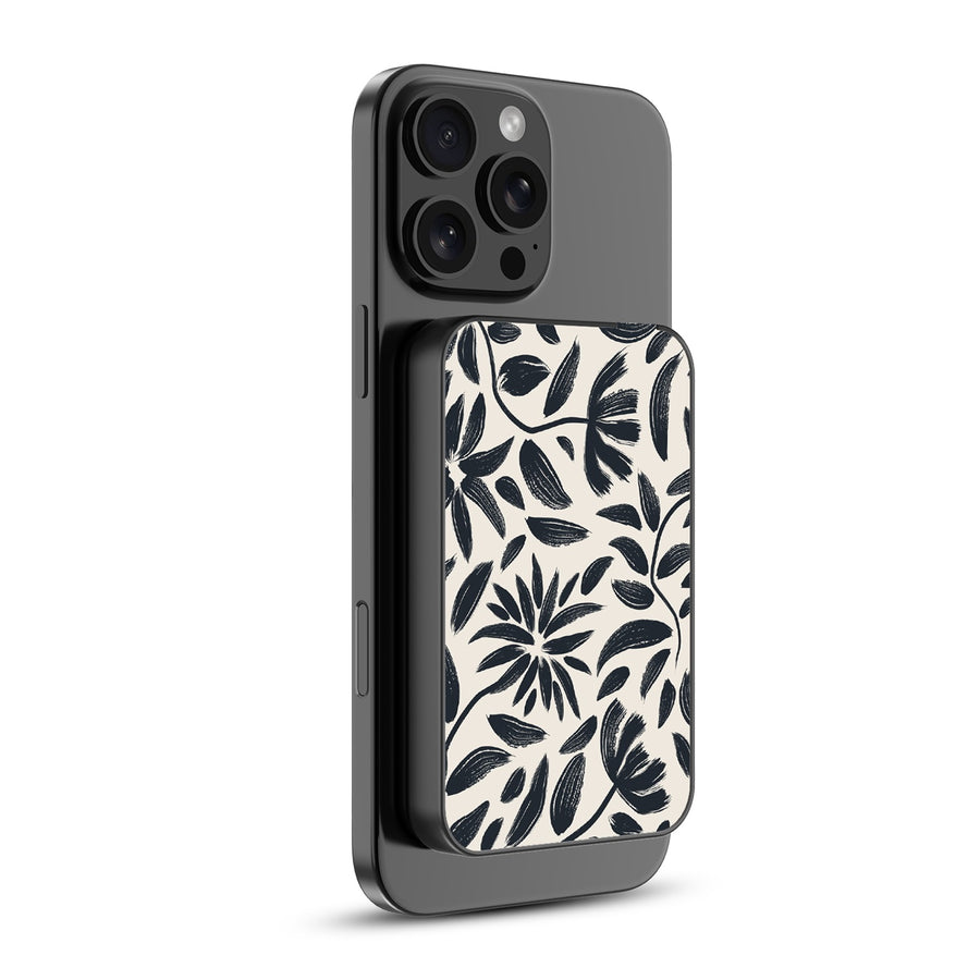 MyBat Design Lab 5000mAh Magnetic Wireless Power Bank - Black - Vintage Floral - MPBBAT131-BK-124-2.jpg