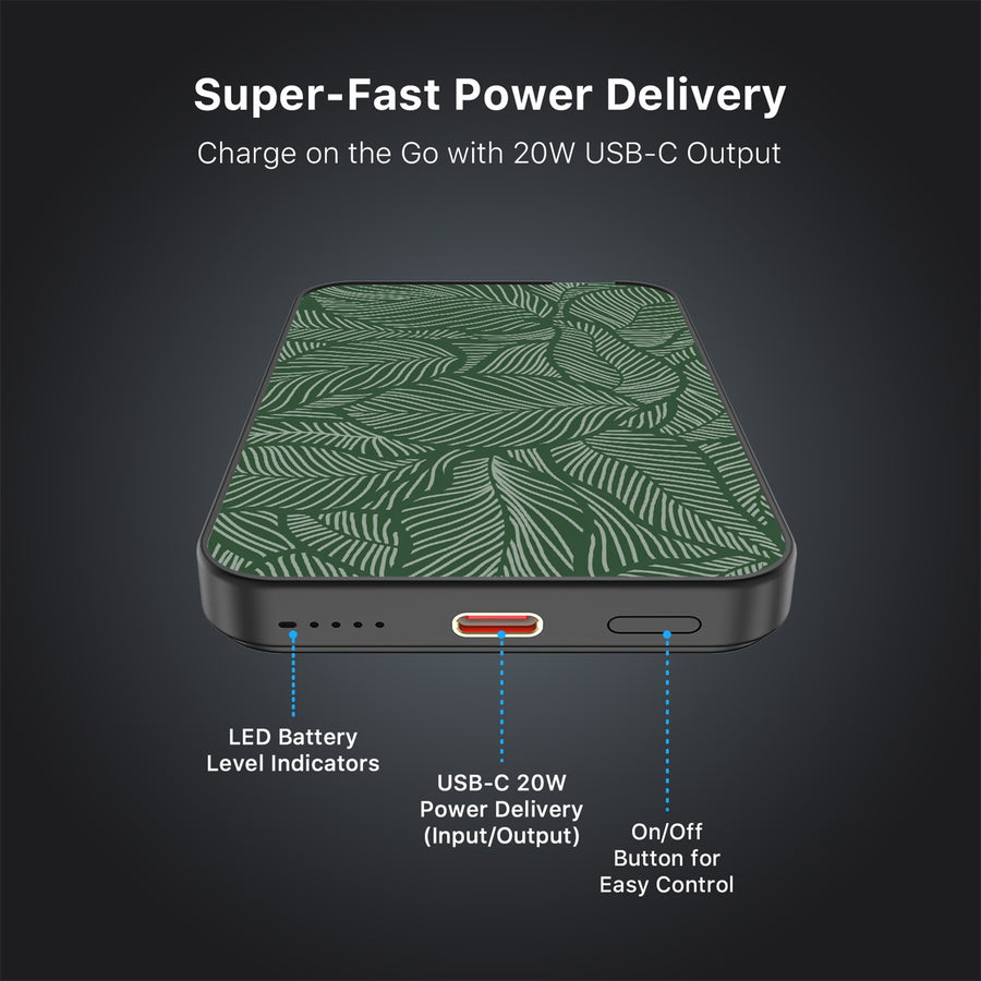 MyBat Design Lab 5000mAh Magnetic Wireless Power Bank - Black - Leaves - MPBBAT131-BK-125-7.jpg