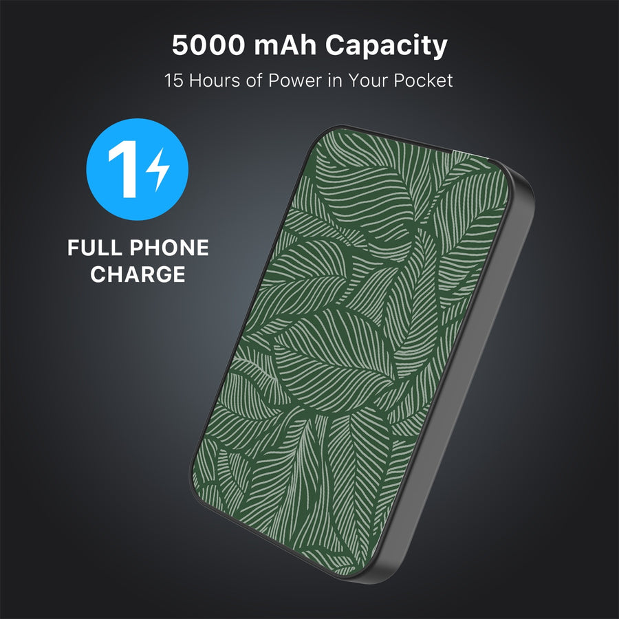 MyBat Design Lab 5000mAh Magnetic Wireless Power Bank - Black - Leaves - MPBBAT131-BK-125-8.jpg