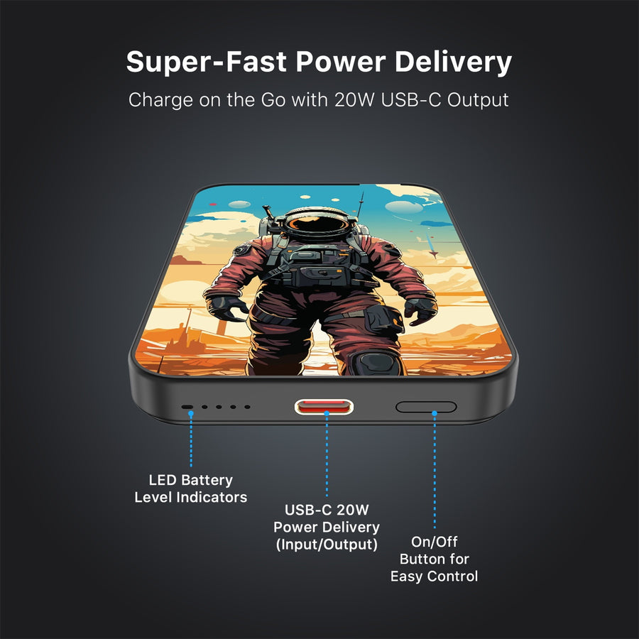 MyBat Design Lab 5000mAh Magnetic Wireless Power Bank - Black - Cosmonaut - MPBBAT131-BK-129-7.jpg