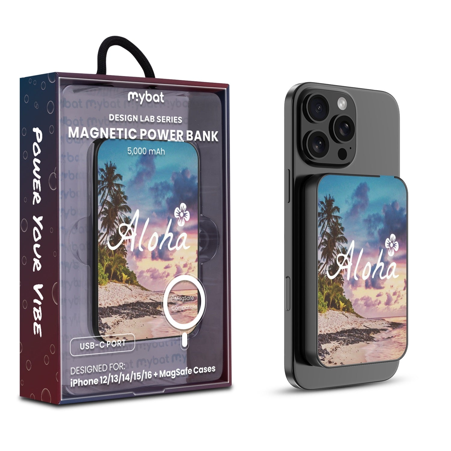 MyBat Design Lab 5000mAh Magnetic Wireless Power Bank - Black - Aloha - MPBBAT131-BK-133-1.jpg