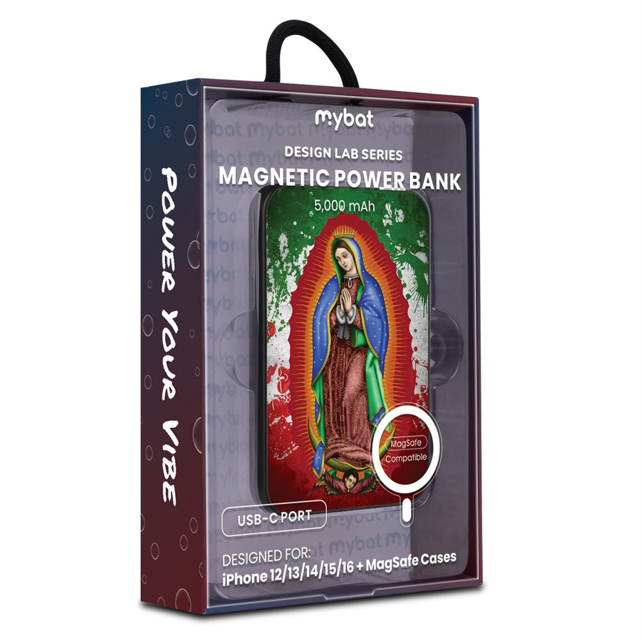 MyBat Design Lab 5000mAh Magnetic Wireless Power Bank - Black - Guadalupe Virgin Mary - MPBBAT131-BK-139-9.jpg