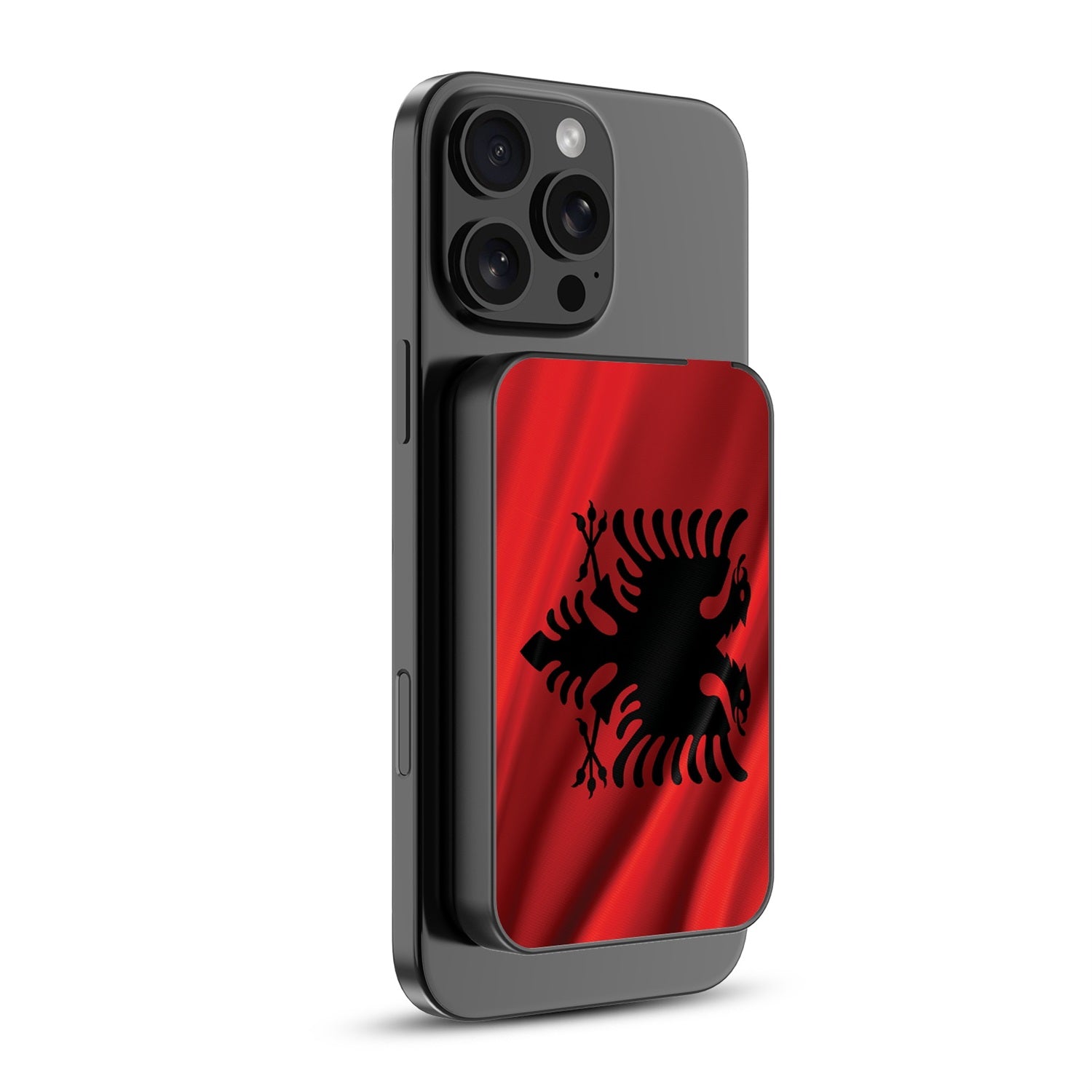 MyBat Design Lab 5000mAh Magnetic Wireless Power Bank - Black - Albania Flag - MPBBAT131-BK-140-2.jpg