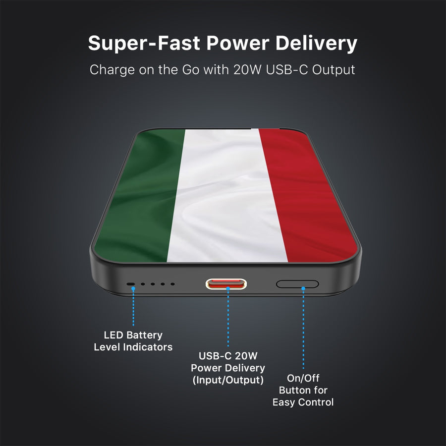 MyBat Design Lab 5000mAh Magnetic Wireless Power Bank - Black - Hungary Flag - MPBBAT131-BK-149-7.jpg