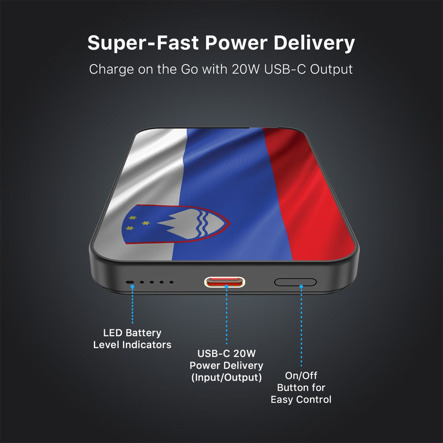 MyBat Design Lab 5000mAh Magnetic Wireless Power Bank - Black - Slovenia Flag - MPBBAT131-BK-158-7.jpg
