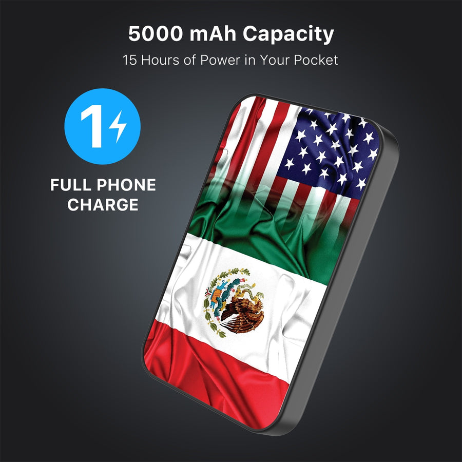 MyBat Design Lab 5000mAh Magnetic Wireless Power Bank - Black - Mexican-American Flag - MPBBAT131-BK-168-8.jpg