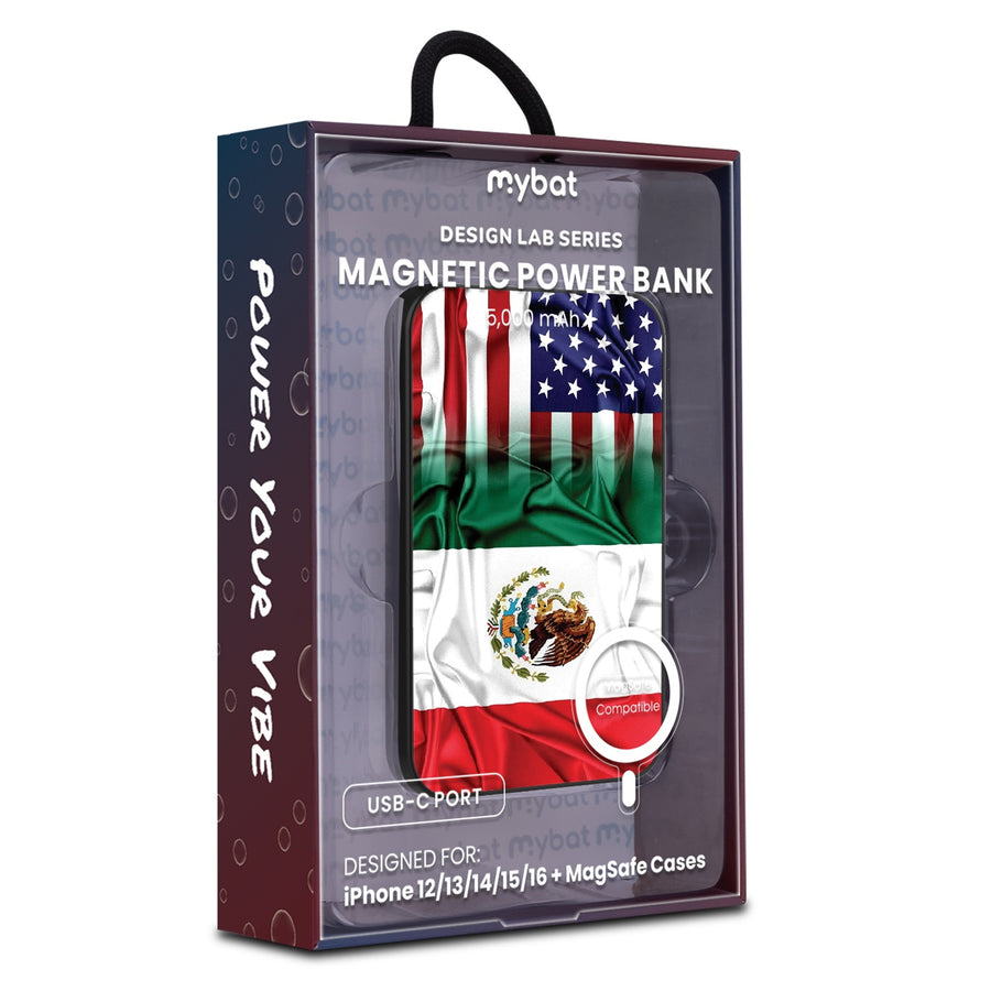 MyBat Design Lab 5000mAh Magnetic Wireless Power Bank - Black - Mexican-American Flag - MPBBAT131-BK-168-9.jpg