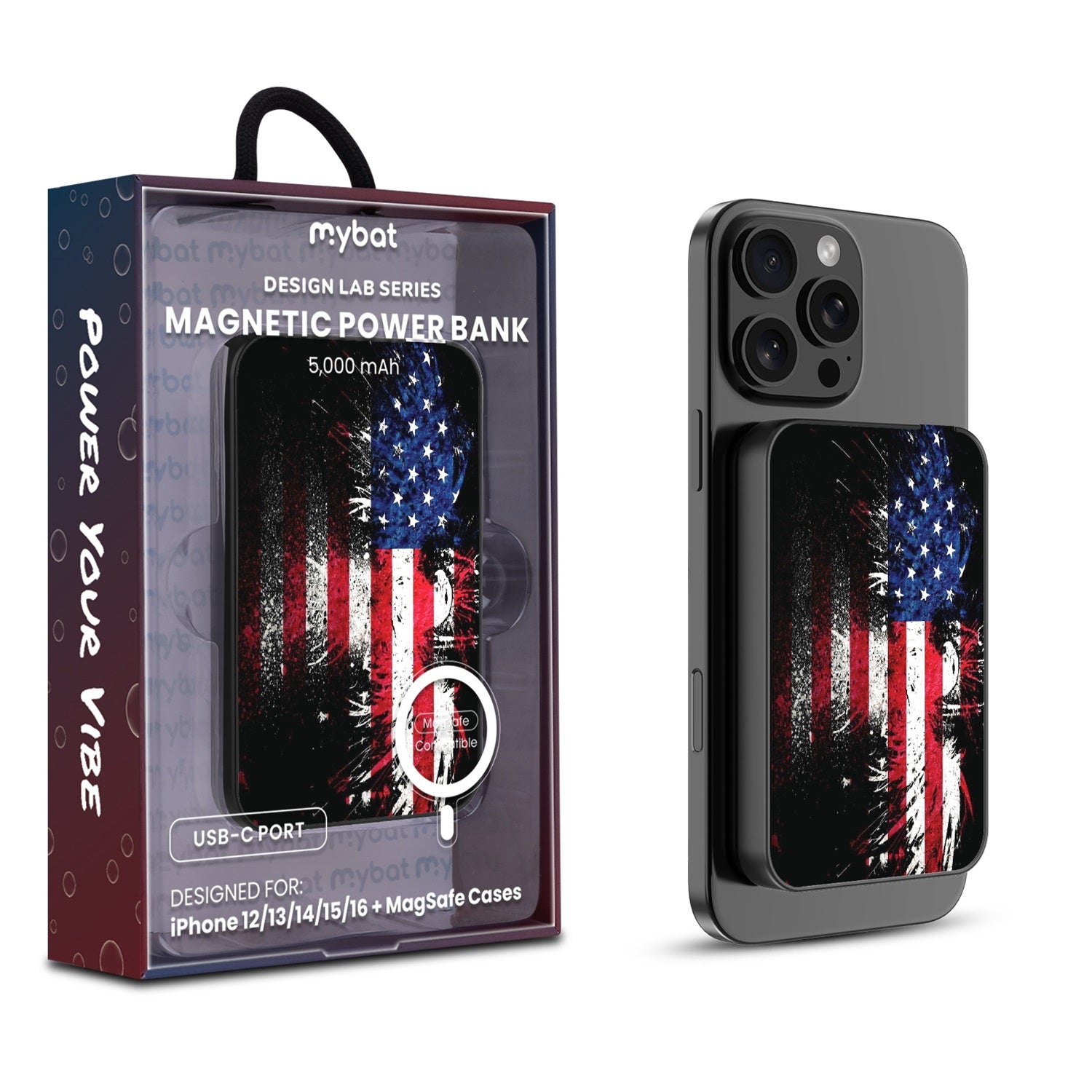 MyBat Design Lab 5000mAh Magnetic Wireless Power Bank - Black - American Eagle - MPBBAT131-BK-169-1.jpg